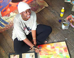 Cynthia Chamisa - April 2003 at the National Gallery in Bulawayo