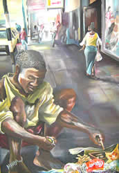 Christmas in the city by Misheck Matambanadzo