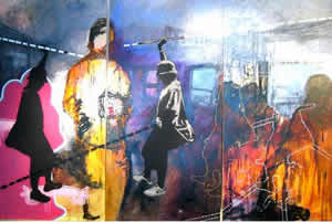 congestion (triptych)