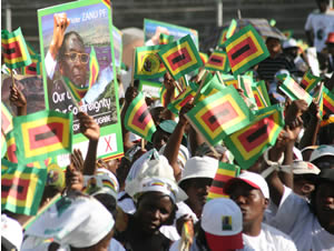 Flags up for Zanu PF