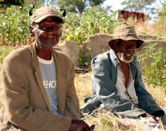 Elderly people are amongst those evicted from their homes on Muniya Farm
