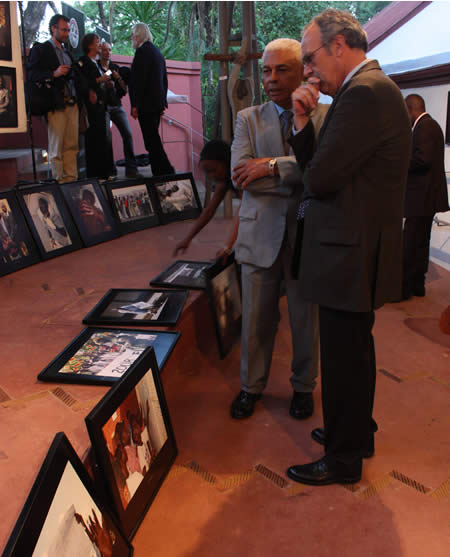 Photos waiting to be rehung