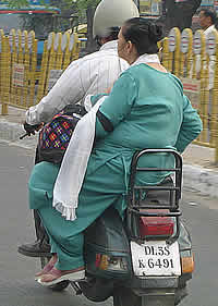 Husband & Wife dashing to work