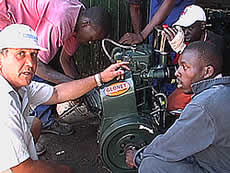 2 new engines for the pumps in Hwange National Park 