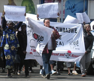 WOZA's Jenni Williams leads from the front